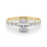 Oval Single Row Shared Pr Eng Ring - TN51206-E-5X3